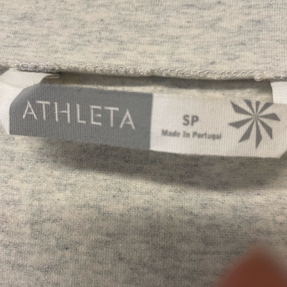 NWOT ATHLETA Senorita Organic Cotton Long Sleeve Dress Oatmeal heather SP - Picture 4 of 6